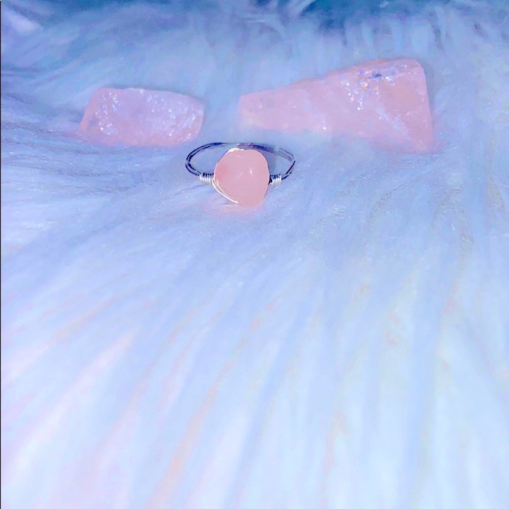 Rose Quartz Gemstone Ring